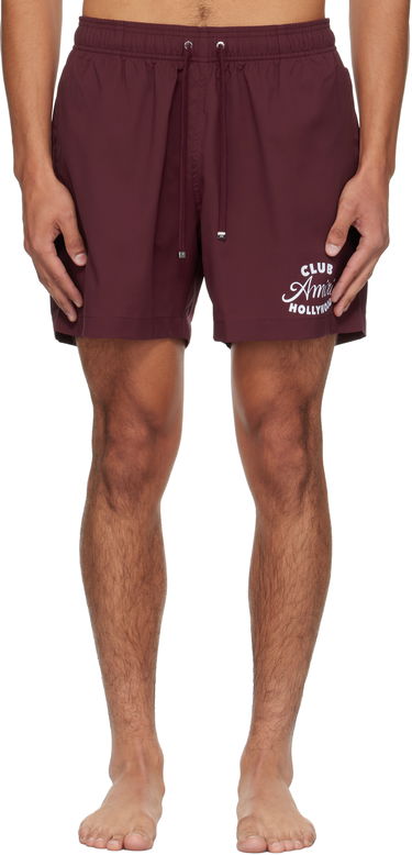 Къси панталони AMIRI AMIRI 'Club Amiri' Swim Shorts Бургунди | AMSWTK1045, 0