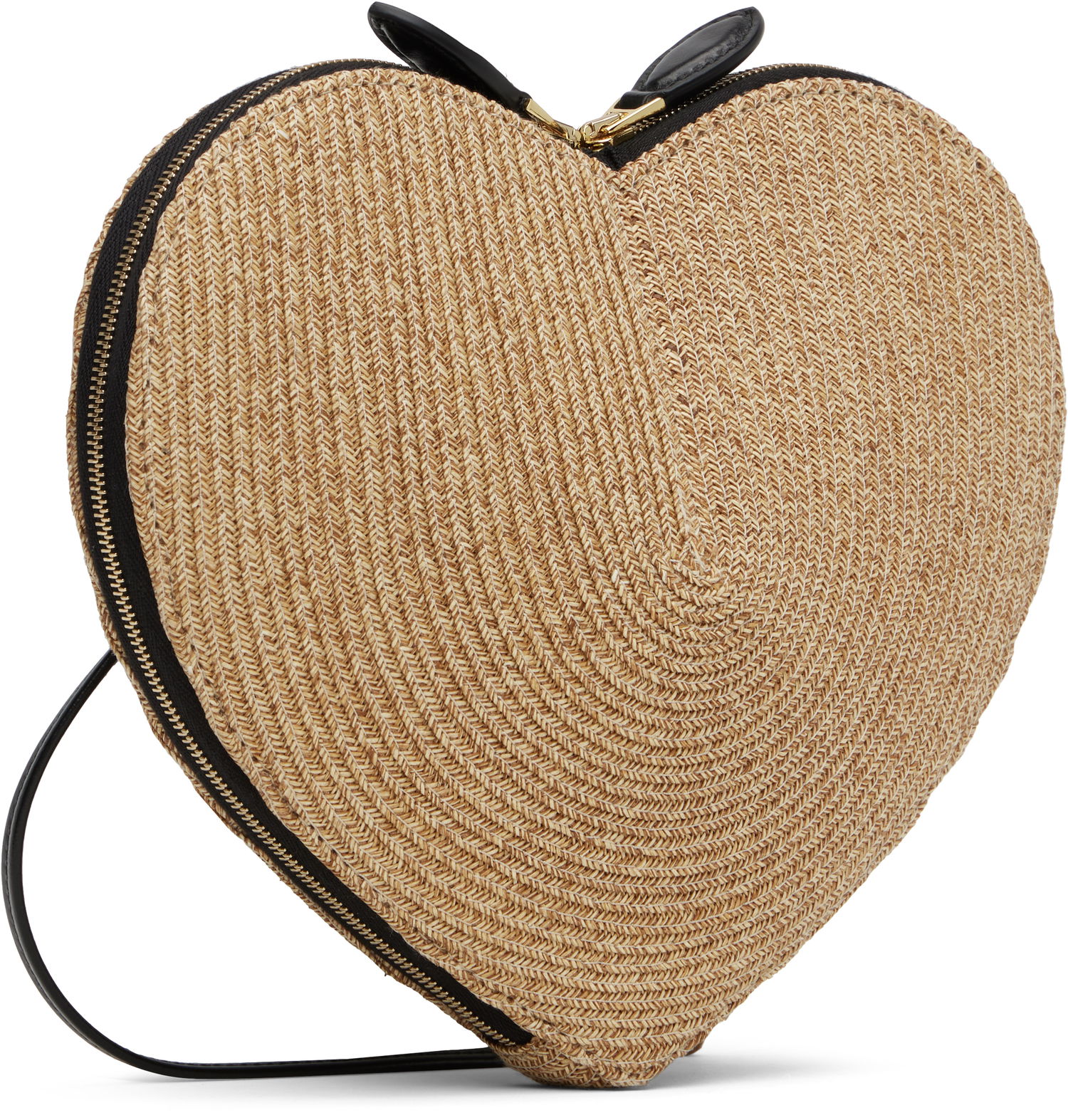 Дамска чанта Alaïa ALAÏA 'Le Cœur' Raffia Heart Bag Бежово | AA1P003CA573, 1