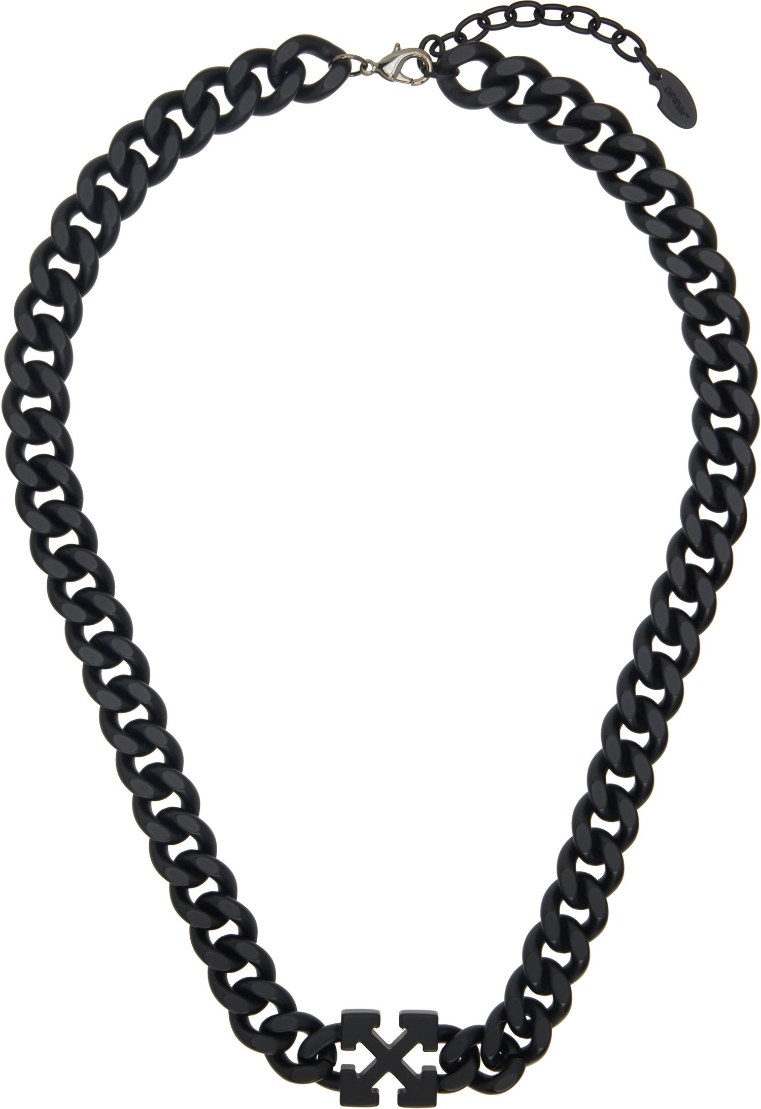 Колие Off-White Off-White Arrow Chain Necklace Черно | OMOB15MC99MET0011000, 0