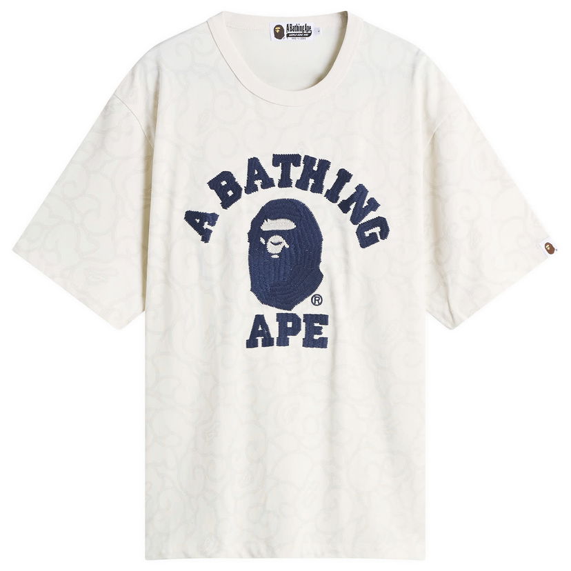 Тениска BAPE A Bathing Ape Washed Cloud Camo T-Shirt Бежово | 001CSL801307M-IVO