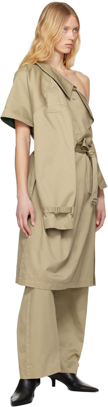 Тренчкот Maison Margiela MM6 Maison Margiela Dual Wear Cotton Twill Trench Coat Бежово | S52AH0080 M35368, 3