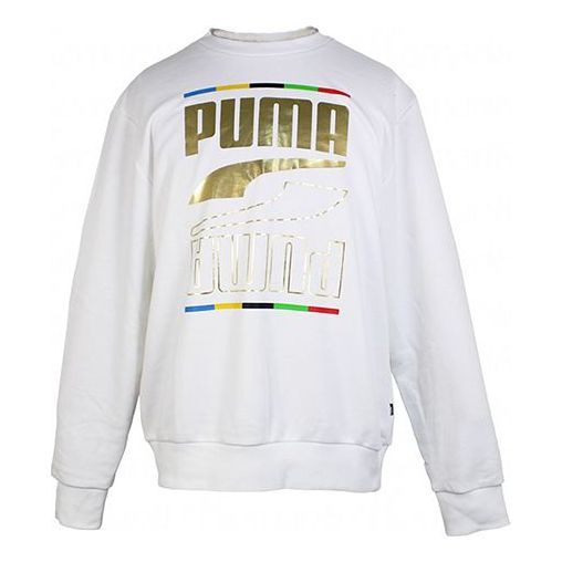 Пуловер Puma Round Neck Sweatshirt Бяло | 585267-02