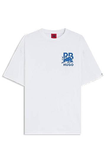 RB cotton T-shirt with bull-graphic logo