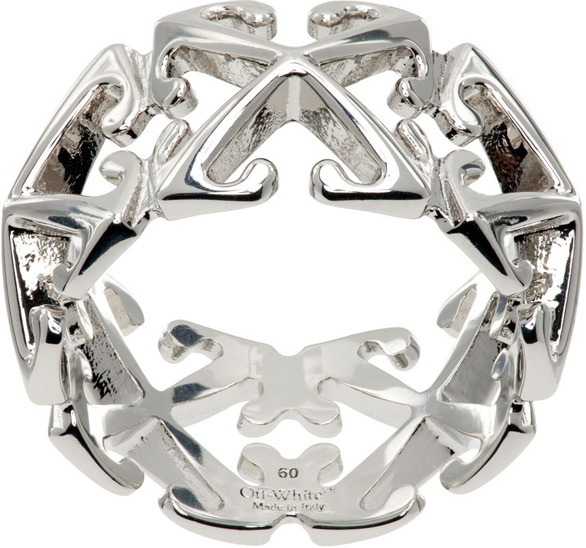 Пръстен Off-White Silver Arrow Ring Сиво | OMOC07BC99MET0017200, 0
