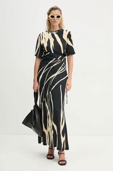 Pокля Nanushka Abstract Print Maxi Dress Черно | NW24PFBS20199, 0
