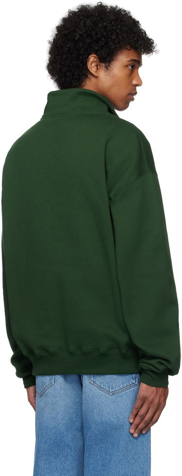 Пуловер Jacquemus Jacquemus Gros Grain Zipped-Rollneck Sweatshirt Зелено | 25E255JS283-2458, 2