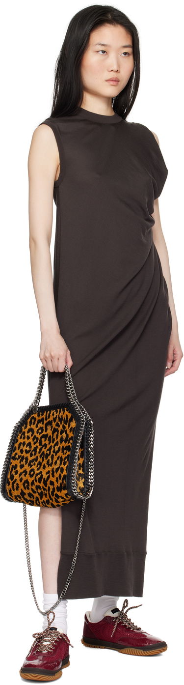 Чанта през рамо Stella McCartney Leopard Print Mini Chain Bag Кафяво | 371223WP0494, 3