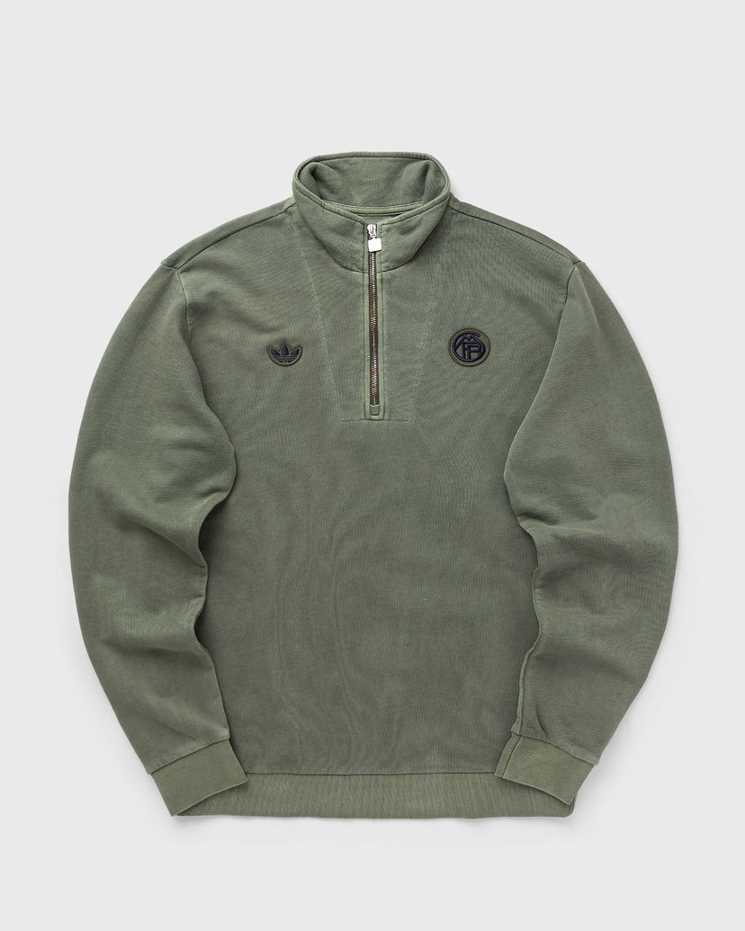 Суитчър adidas Originals FC Bayern Icon Half-Zip Sweatshirt Зелено | JN0113