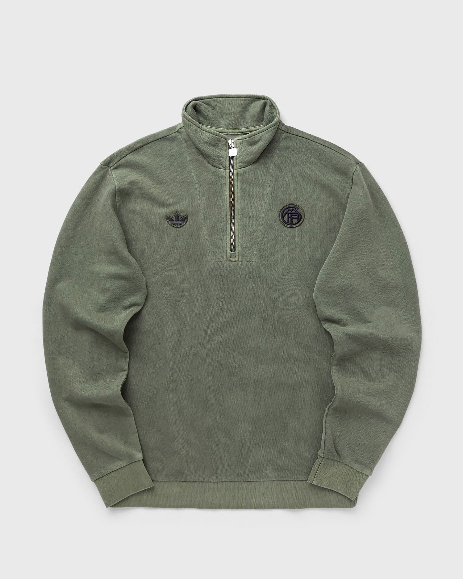 Суитчър adidas Originals FC Bayern Icon Half-Zip Sweatshirt Зелено | JN0113, 0