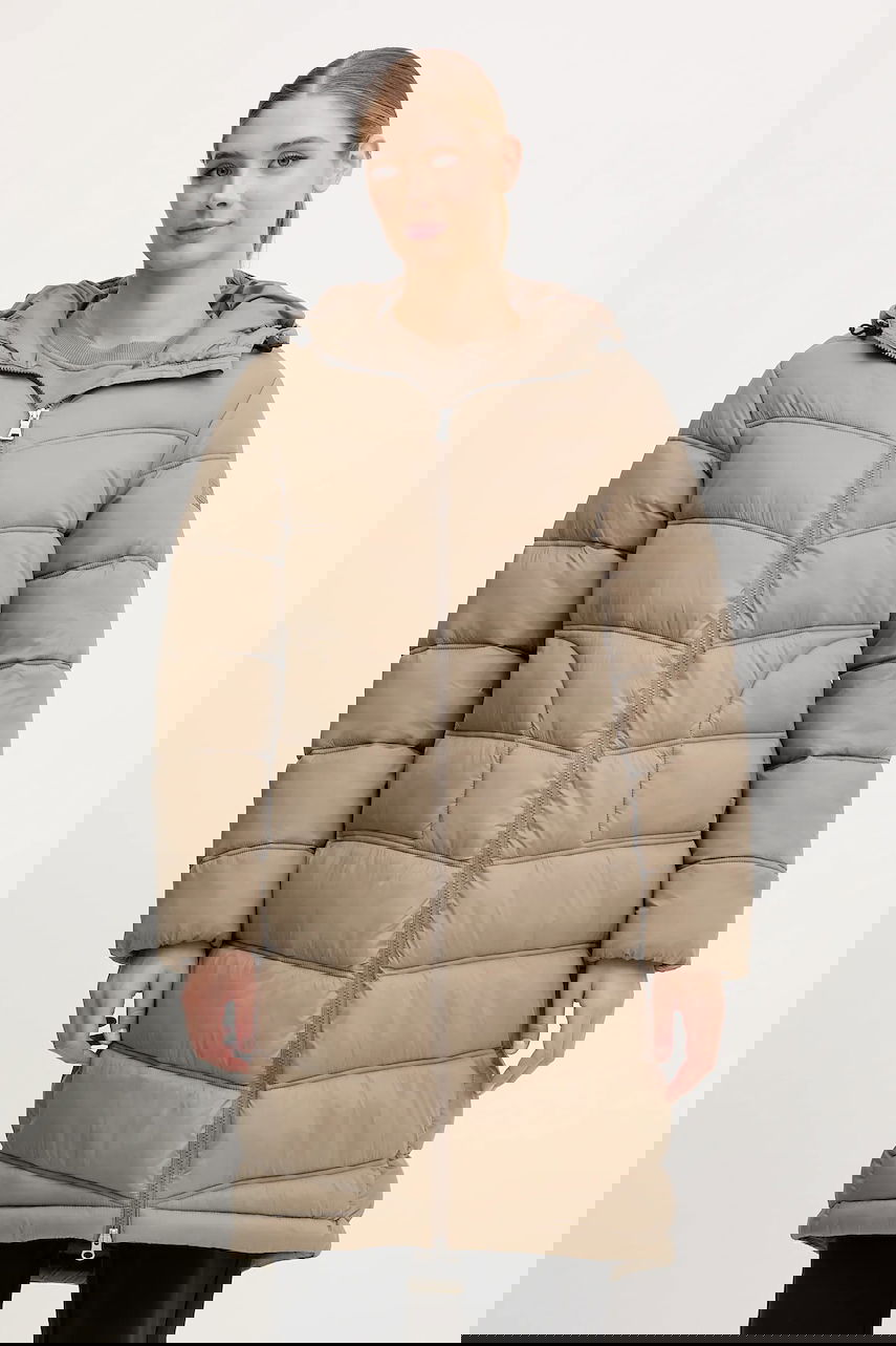 Пухо яке Napapijri Napapijri A-Ega Winter Hooded Puffer Coat Бежово | NP0A88XFN1T1, 0