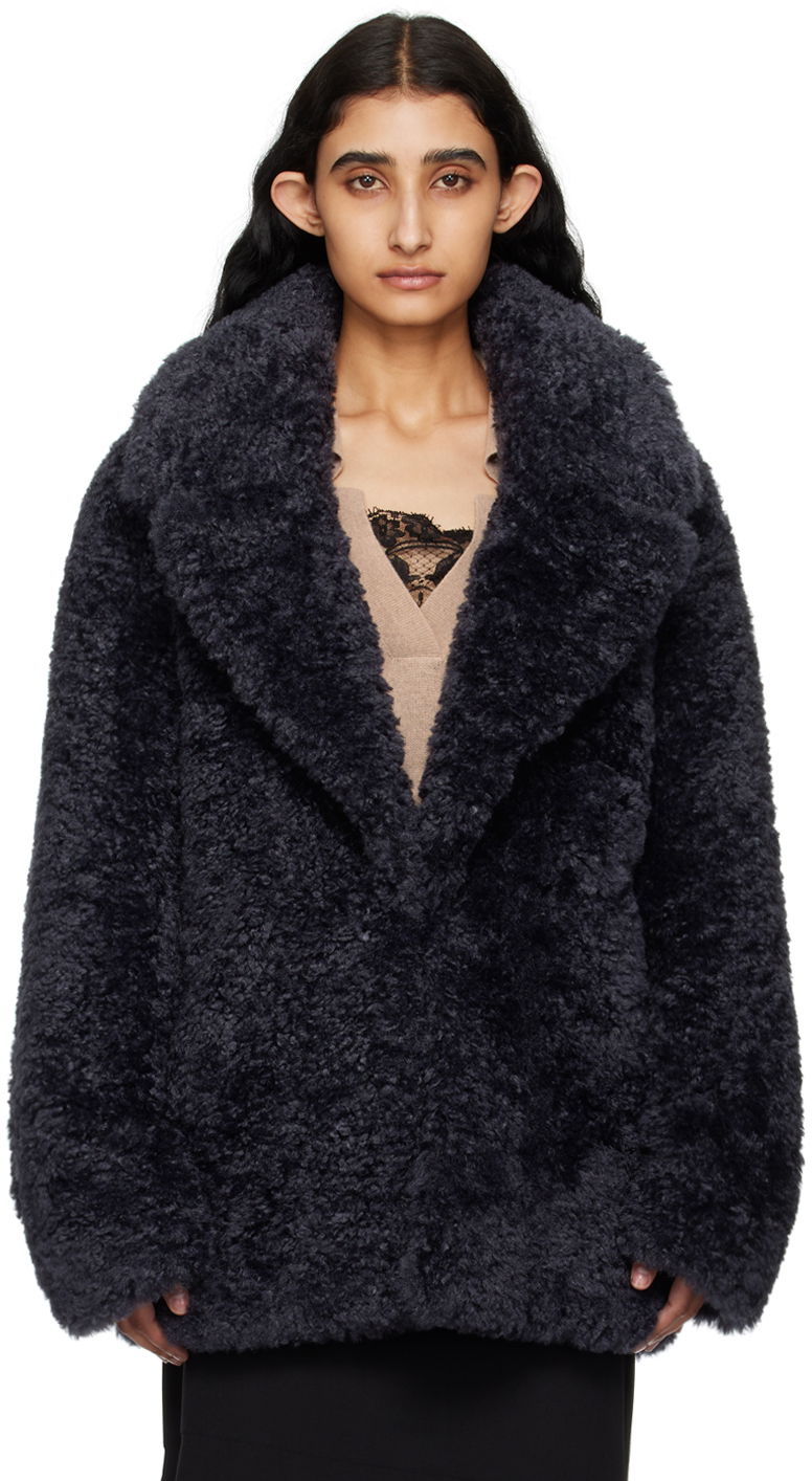 Палта Stella McCartney Stella McCartney Short Faux-Shearling Jacket Черно | 6800883EU901, 0