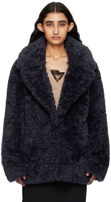 Палта Stella McCartney Stella McCartney Short Faux-Shearling Jacket Черно | 6800883EU901, 0