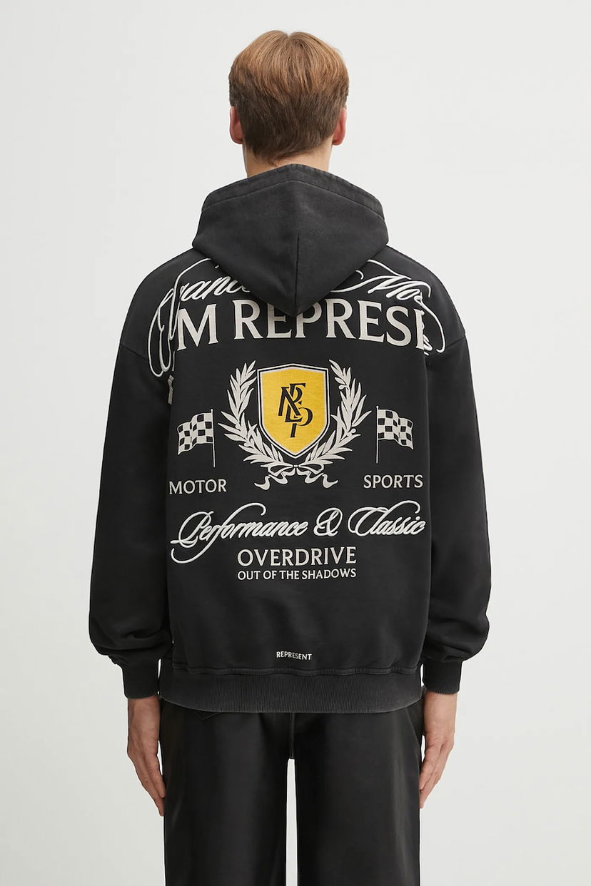 Суитчър Represent Clo Crest Hoodie Черно | MLM41067.06