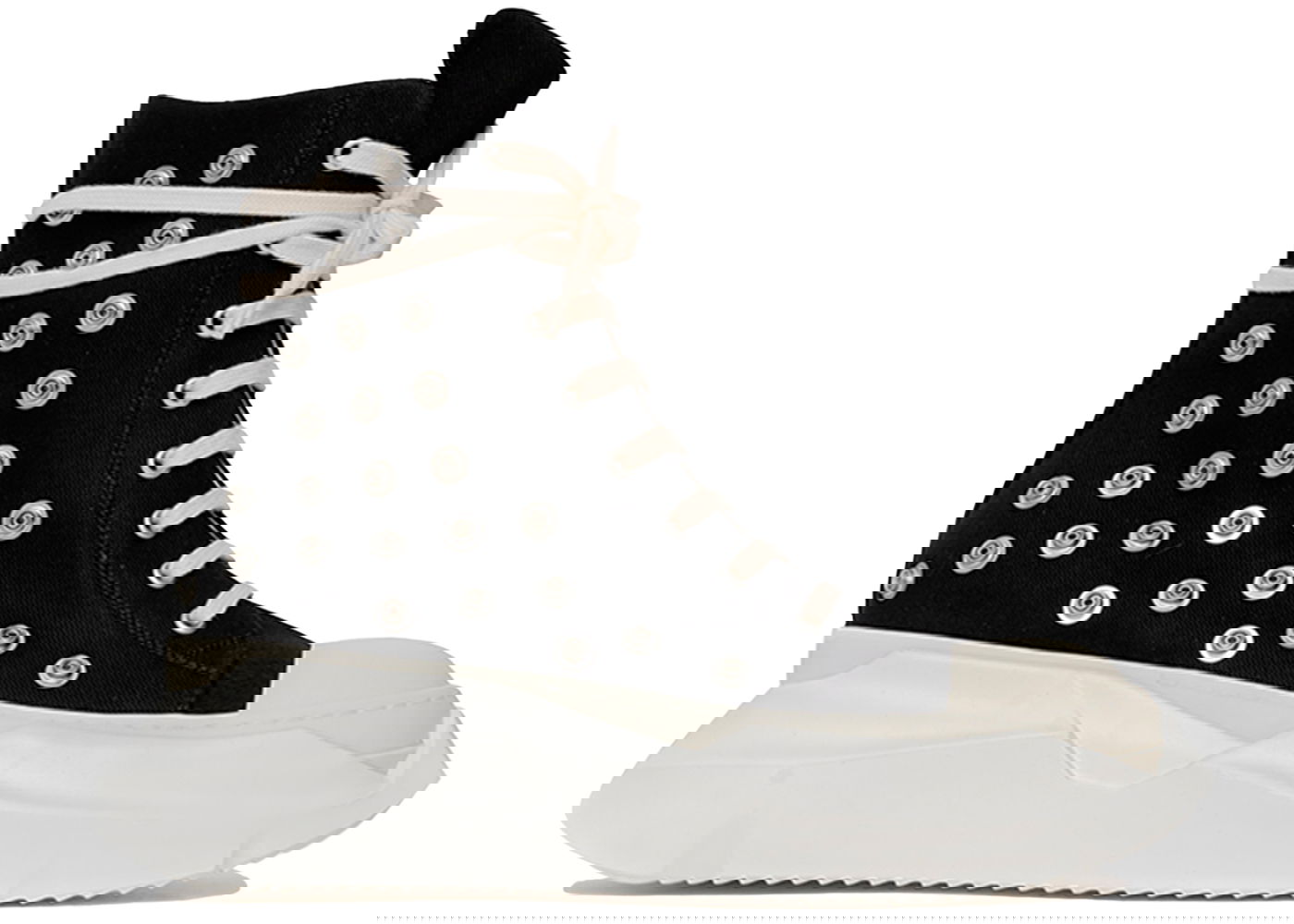 Кецове и обувки Rick Owens DRKSHDW Abstract Studded Eyelets "Black Milk" Черно | DU02C5840-DOES2-911, 0