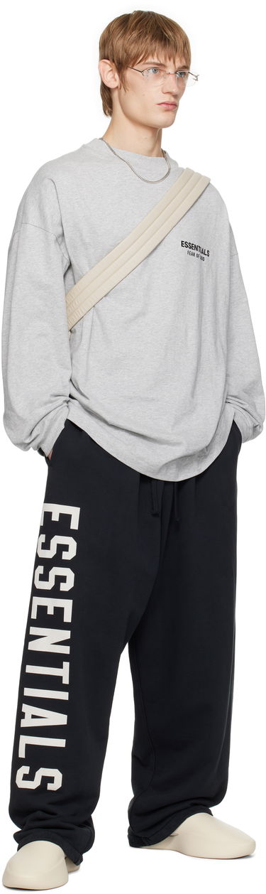 Пуловер Fear of God Fear of God ESSENTIALS Jersey Long Sleeve T-Shirt Сиво | 125HO244378F, 4