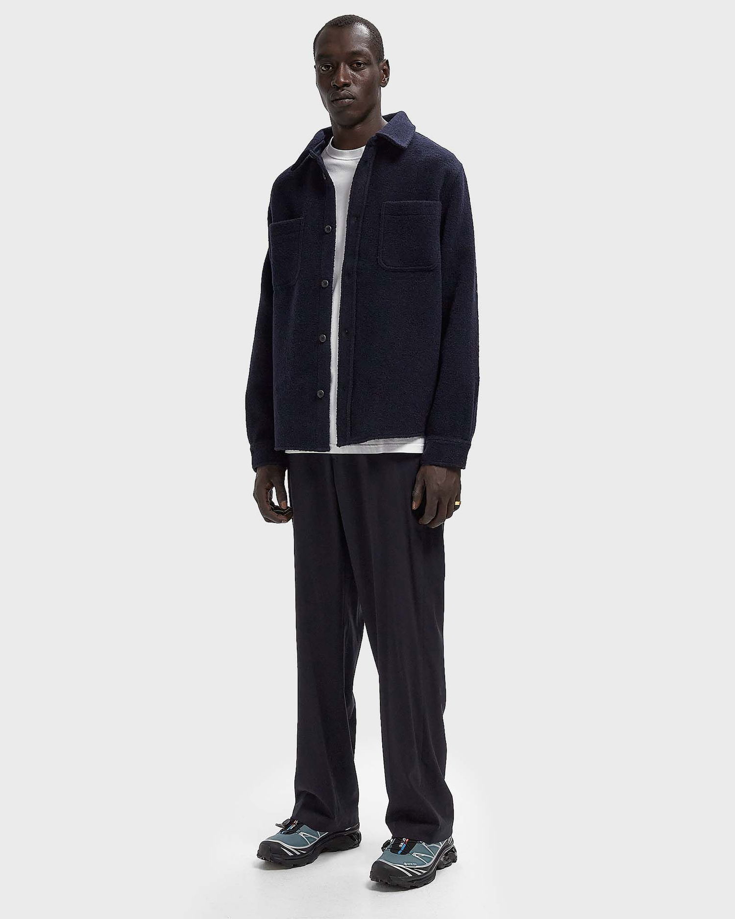 Риза Les Deux Lennon Bouclé Overshirt Тъмно синьо | 1000547-460, 1