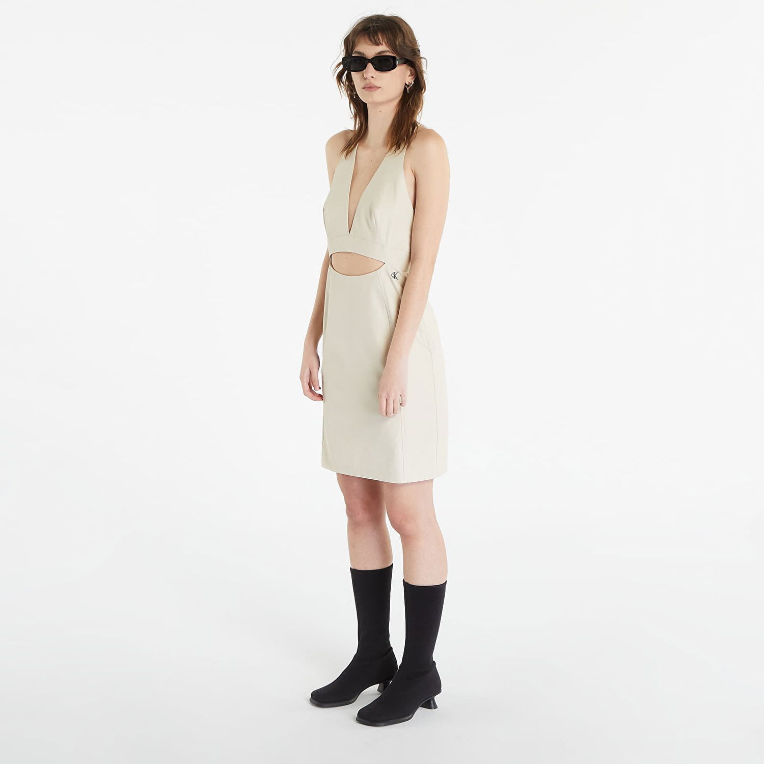 Pокля CALVIN KLEIN Open Back Utility Dress Бежово | J20J221076 ACI, 0