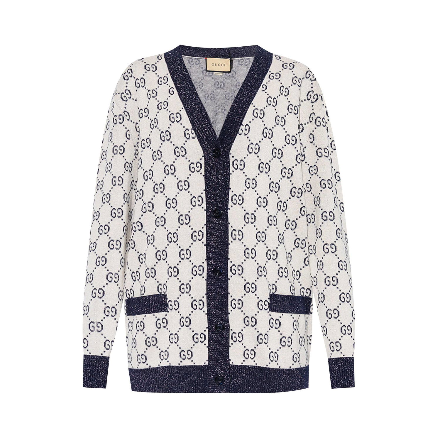 Пуловер Gucci Cardigan Бяло | 692727 XKB54 9071, 1