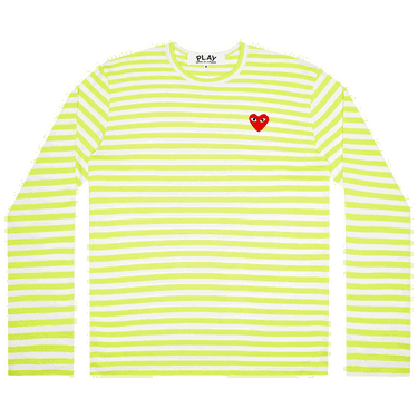 Тениска Comme des Garçons PLAY Pastelle Striped Shirt Жълто | AZ T278 051 2, 0