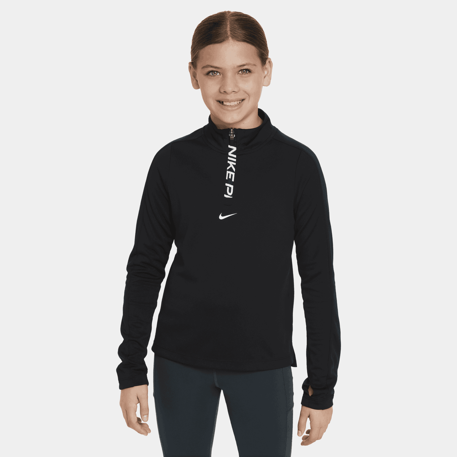 Пуловер Nike Dri-FIT Pro Long Sleeve Half-Zip Top Черно | FN9025-010, 1