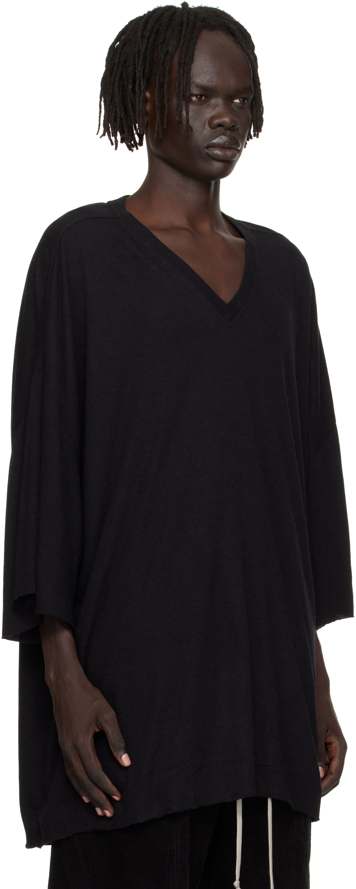 Тениска Rick Owens Rick Owens Concordians V Tommy T-Shirt Черно | RU02E1279 JR, 1