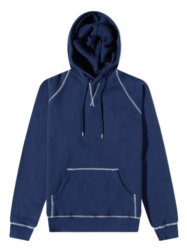 Суитчър Pop Trading Company Logo Popover Hoody Тъмно синьо | POPSS23-01-010