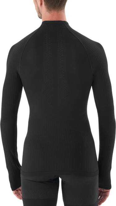 Тениска Compressport 3D Thermo 110g LS Top Черно | ablu5109000, 1