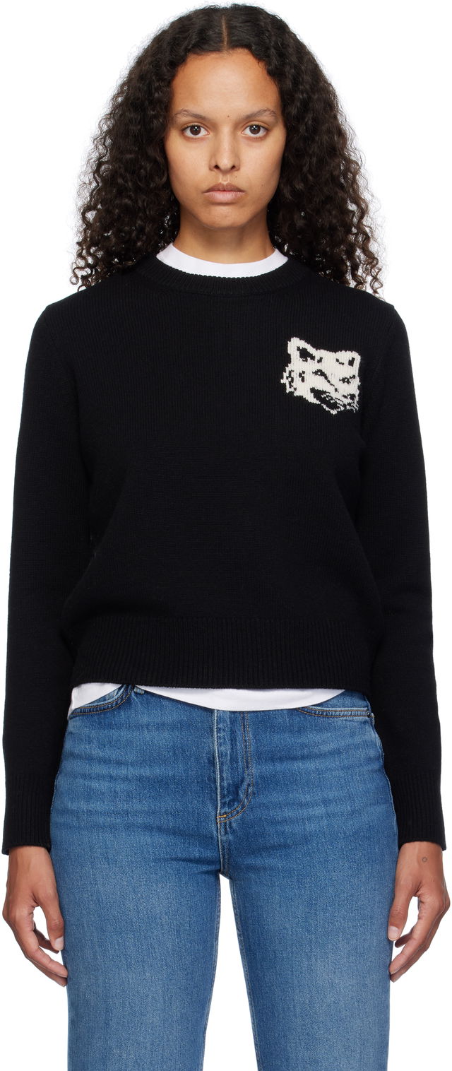 Fox Head Intarsia Comfort Sweater