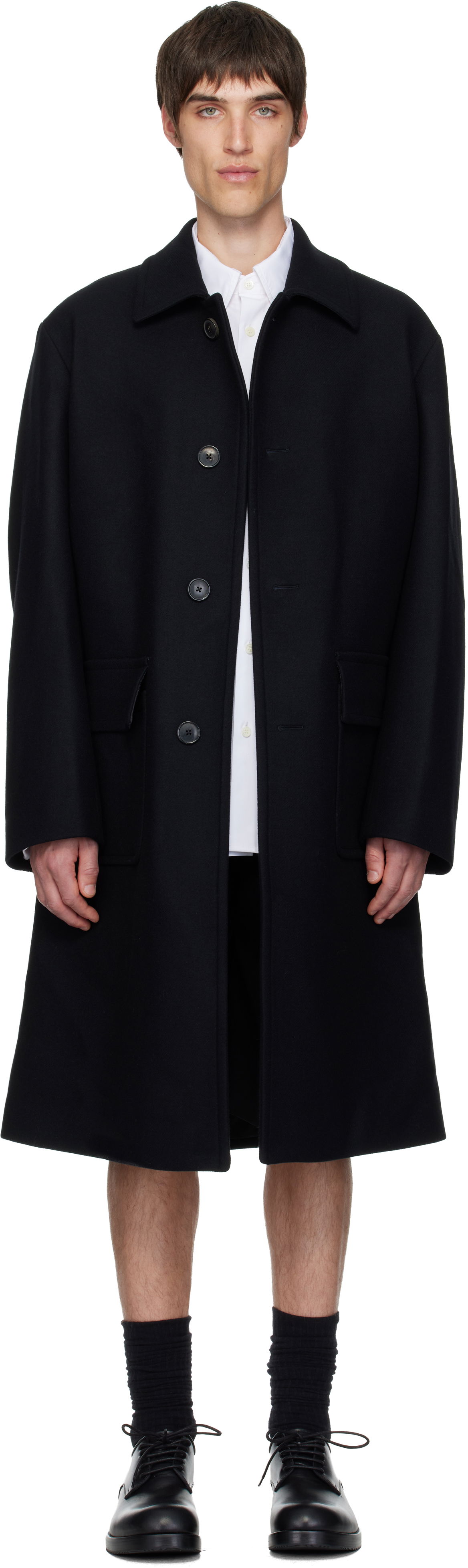 Палта Dries Van Noten Dries Van Noten Wool Coat Черно | 252-020209-2216, 0