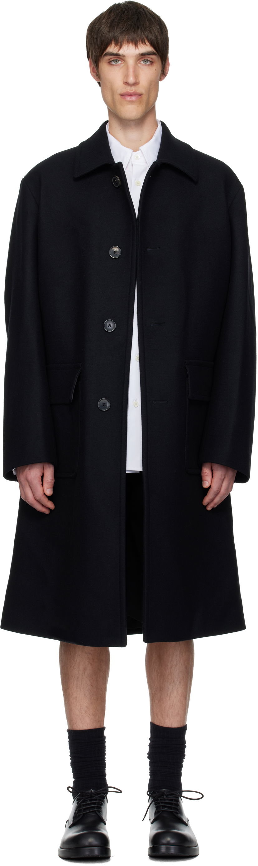 Палта Dries Van Noten Dries Van Noten Wool Coat Черно | 252-020209-2216