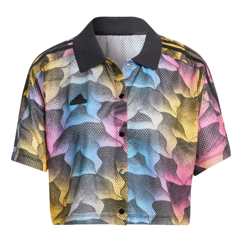 Поло тениска adidas Originals Printed Mesh Summer Football Shirt Многоцветен | IQ4815