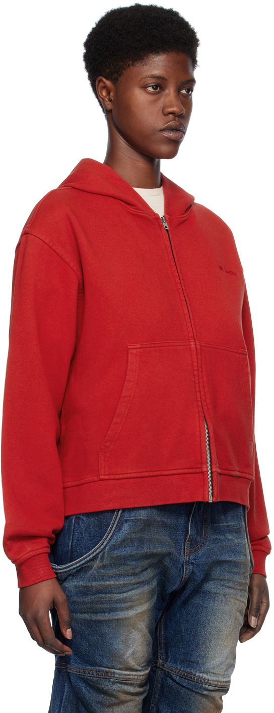 Суитчър We11done We11done Zip Hoodie Червено | WD-TJ0-24-785-U-RD, 1