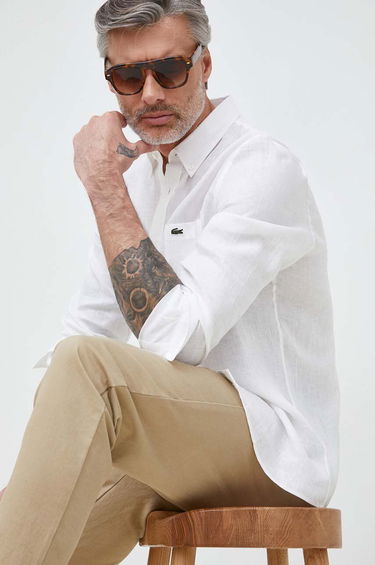 Риза Lacoste Shirt Бяло | CH5692, 0