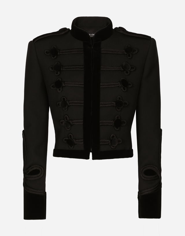 Dolce & Gabbana Double Wool Gabardine Tailcoat With Epaulets