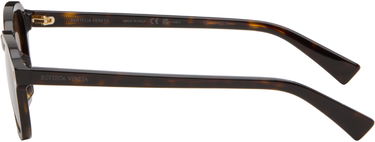 Слънчеви очила Bottega Veneta Tortoise Shell Round Sunglasses with Gold-Tone Accents Кафяво | BV1364S-002, 2