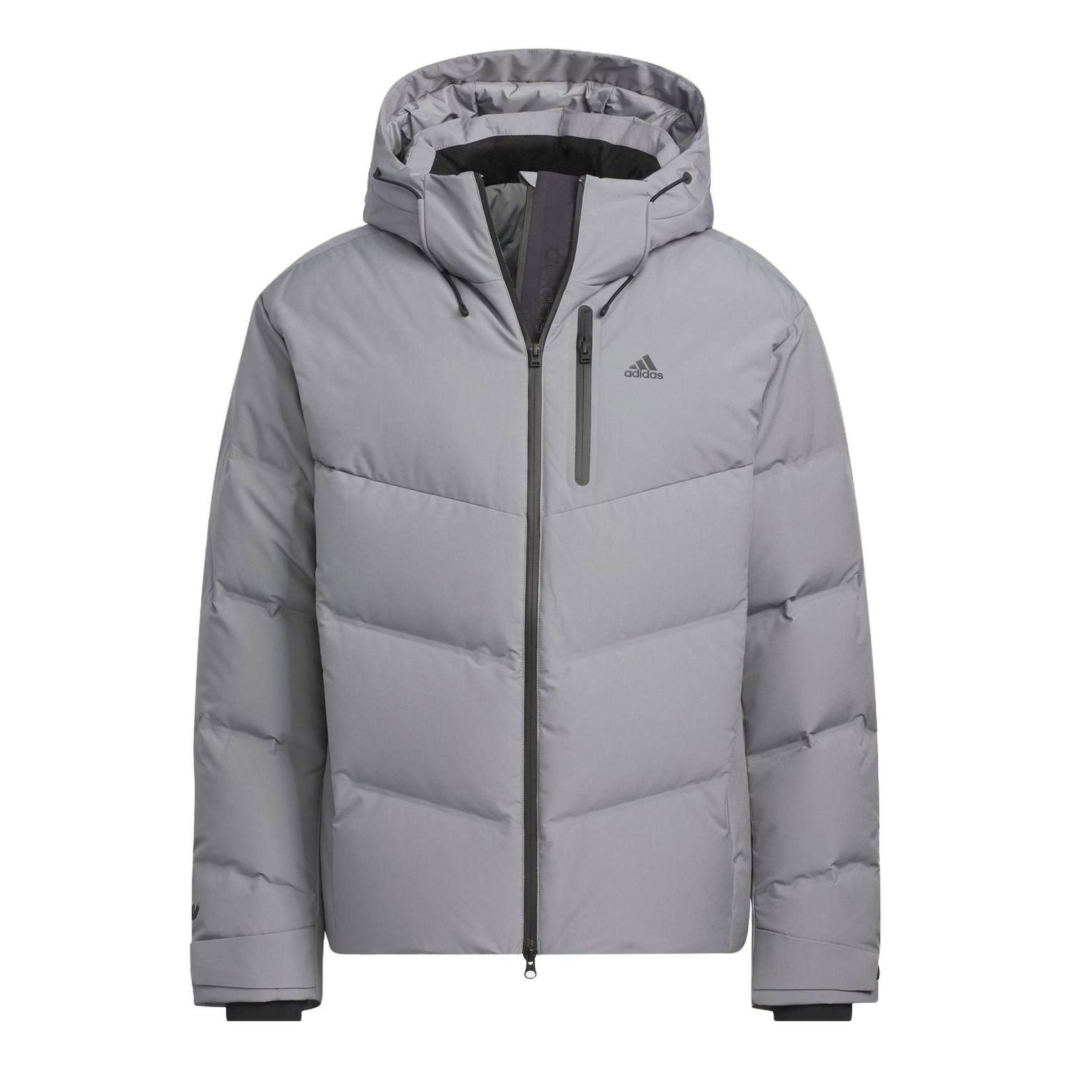 Пухо яке adidas Originals Men's Down Hooded Jacket Сиво | IW0784, 0