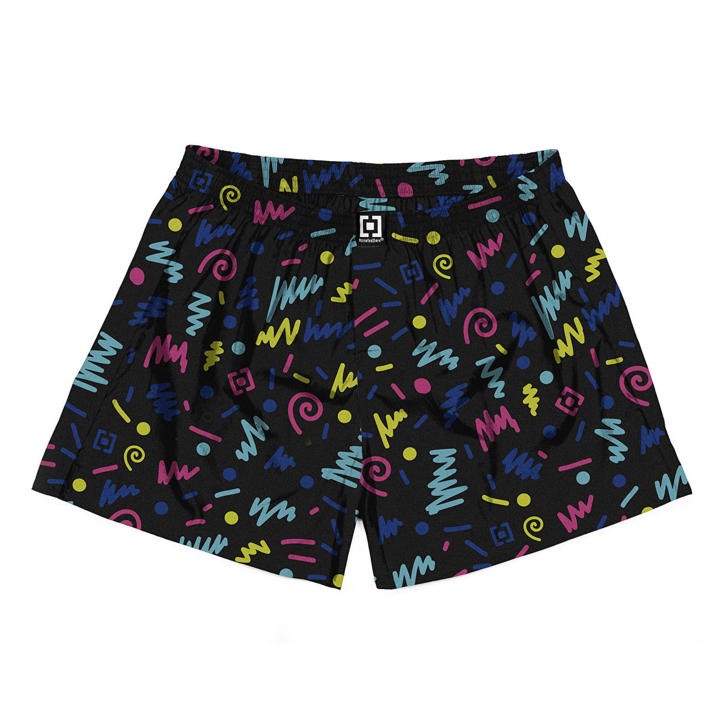 Боксерки Horsefeathers Boxers Manny Boxer Shorts Nineties Черно | AA1035J, 0