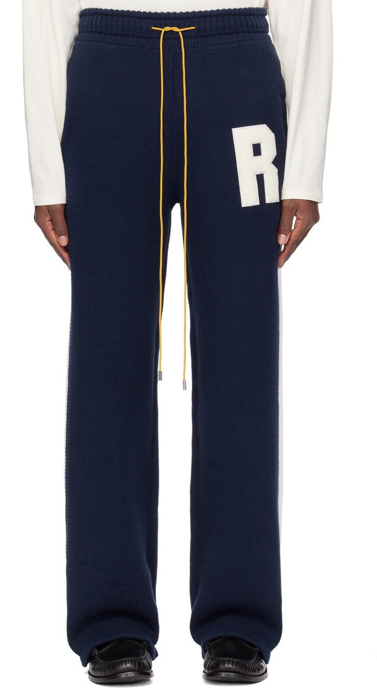 Спортни панталони Rhude Knit Lightning Trousers Тъмно синьо | RHPS24PA09504364, 0