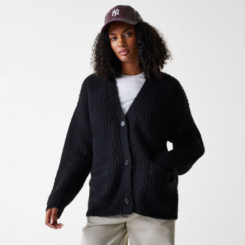 Пуловер New Era New Era MLB NY Yankees Cardigan Sweater Черно | 60684485