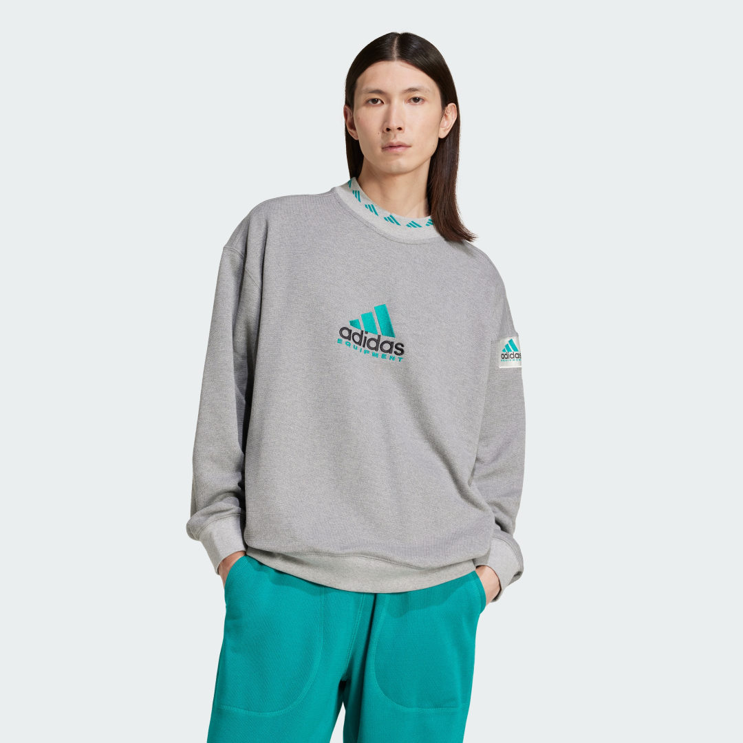 Суитчър adidas Performance EQT Crewneck Sweatshirt Сиво | JP0190, 0