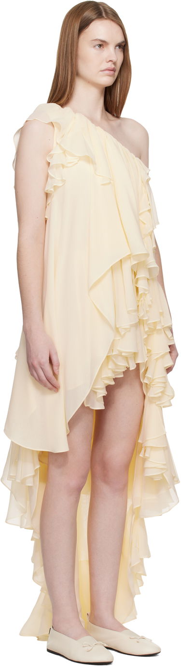 Pокля Collina Strada Collina Strada Violet Ruffled Asymmetric One-Shoulder High-Low Dress Жълто | XX4041, 1