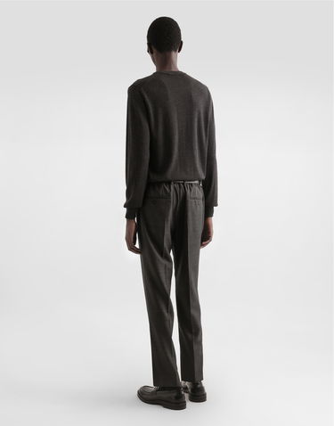 Панталони Dolce & Gabbana Pleated Wool Trousers Сиво | GV4EETFU25ES8290, 2