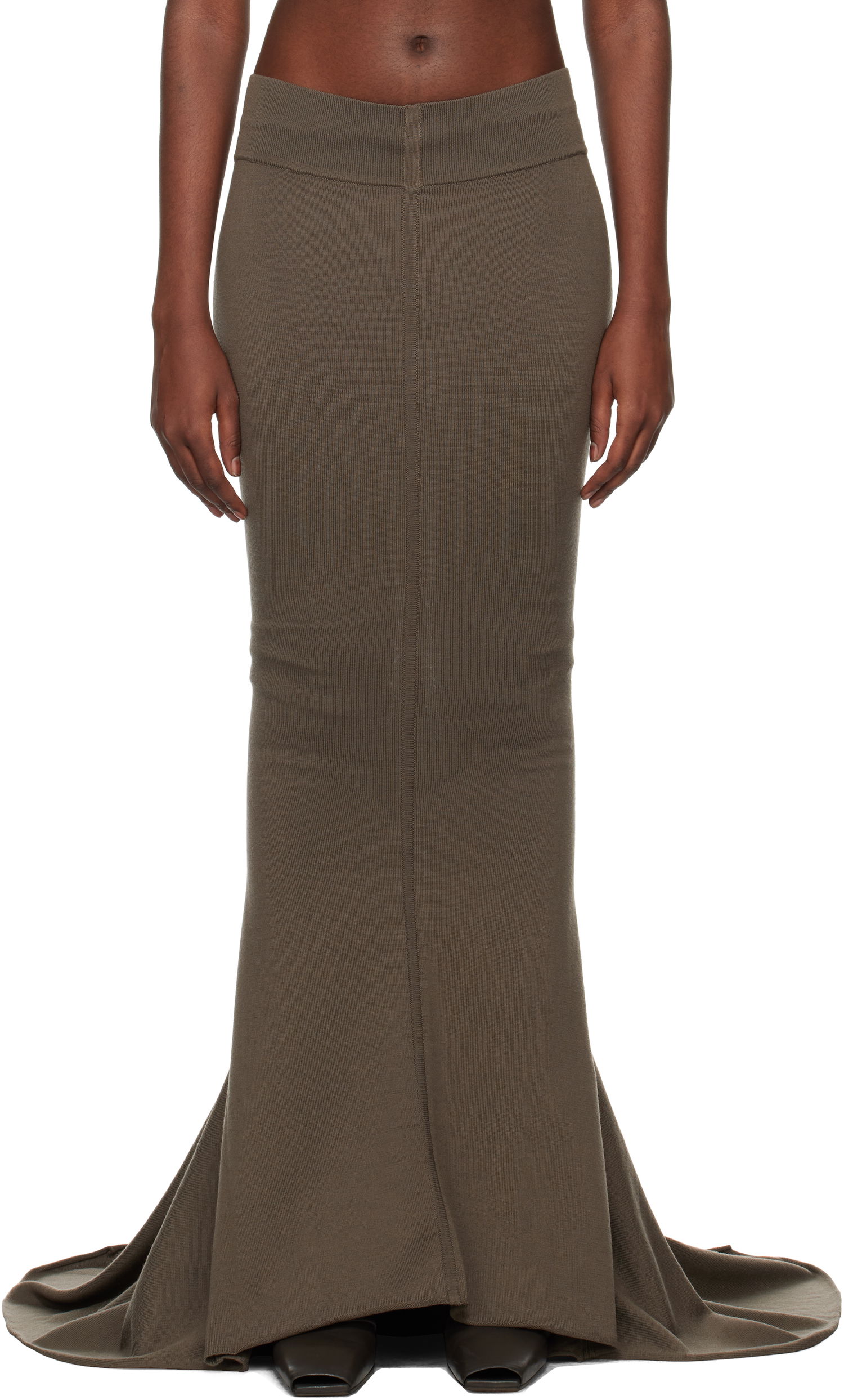 Пола Rick Owens Maxi Skirt Сиво | RO02D3689 M, 0