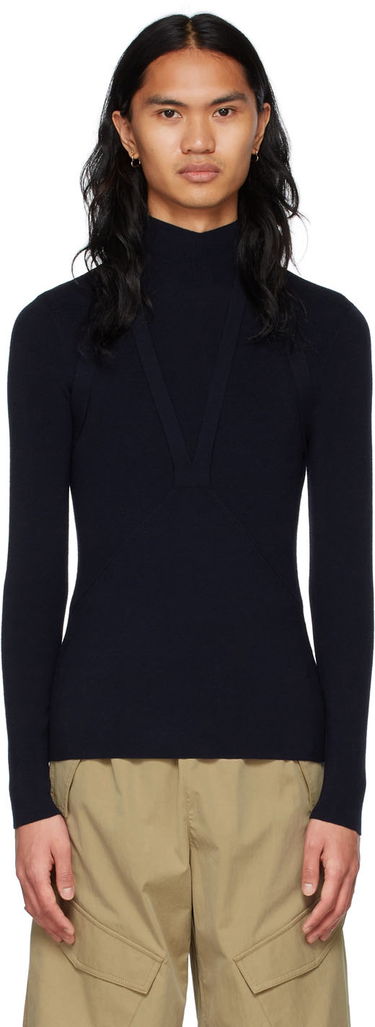 Пуловер Dion Lee Wool Turtleneck Тъмно синьо | C7062S22, 0