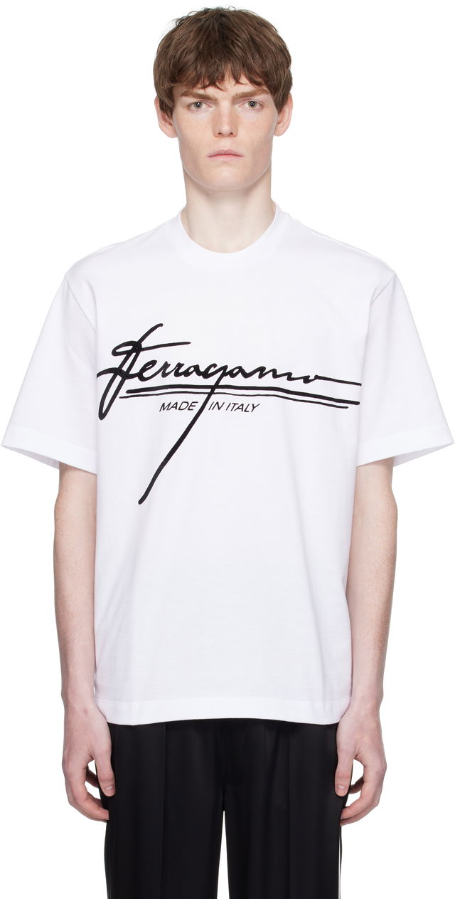 Ferragamo Signature Crew Neck T-Shirt