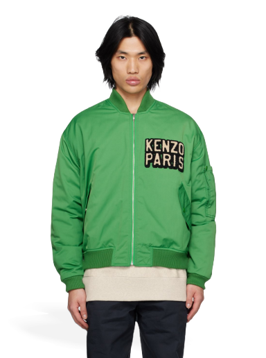 Яке KENZO Paris Elephant Bomber Jacket Зелено | FD55BL1279OC