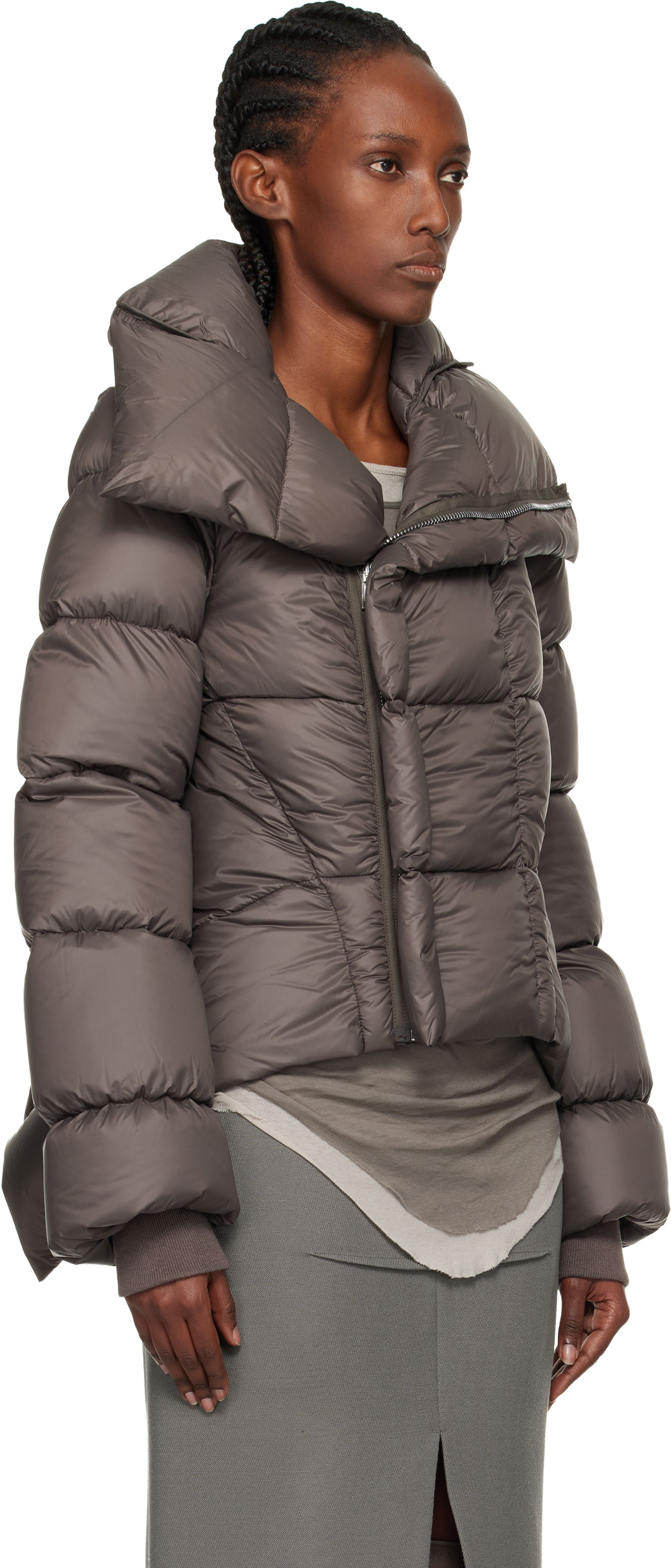 Пухо яке Rick Owens Concordians Naska Duvet Down Jacket Кафяво | RP02E4746 NPD3, 1