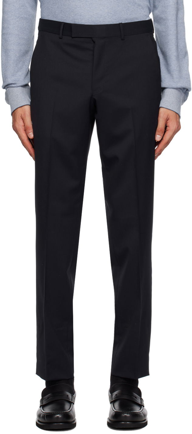 Панталони ZEGNA ZEGNA Creased Trousers Черно | 6ZF061A6-7FNAC2, 0