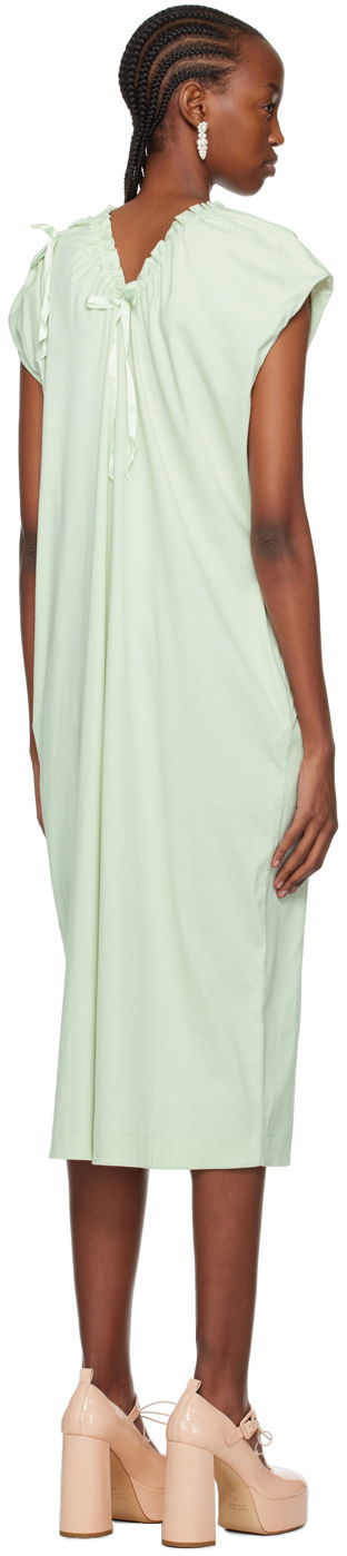 Pокля Simone Rocha Simone Rocha Shoulder Bite Midi Dress Зелено | 7273 0553, 2