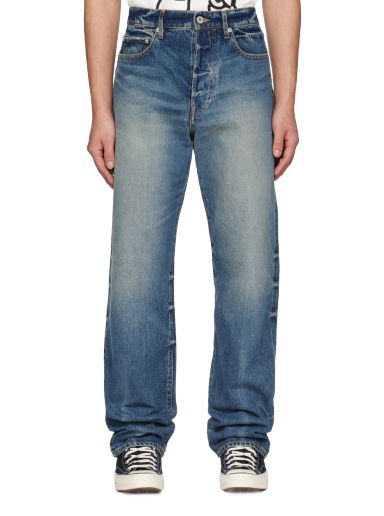 Дънки KENZO Paris Asagao Jeans Синьо | FD55DP3316A3